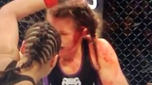 Se faire déchirer l'oreille en 2 en plein combat de UFC! Violent...