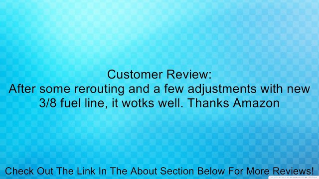 Oil Cleaner Chrome Short Fuel Filter 3/8 In & Out Clear Glass Fuel Gas Line Filter