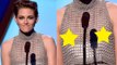 Kristen Stewart Wardrobe Malfunction on stage | 2014 Hollywood Films Awards 