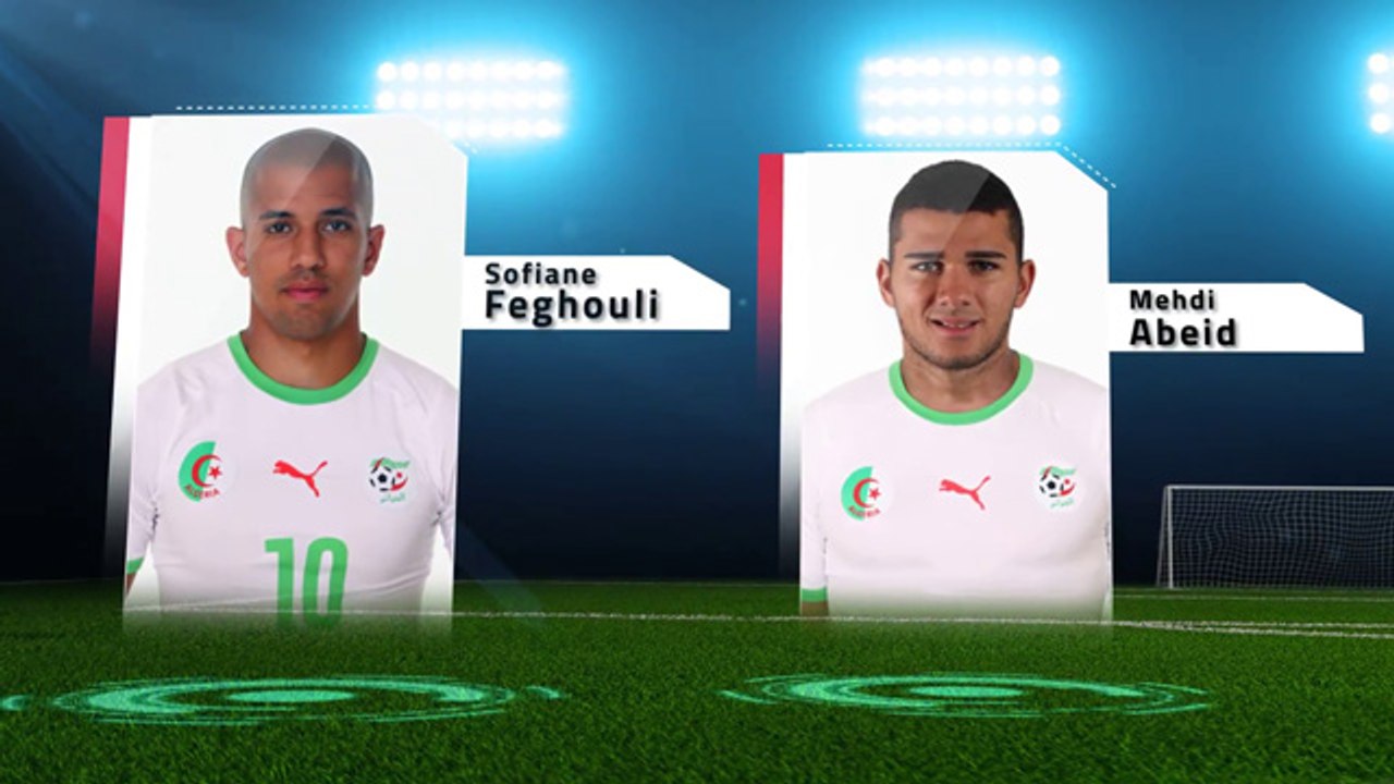 Composition algérienne probable face à l'Éthiopie à Blida