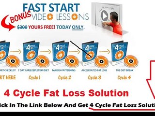 4 Cycle Fat Loss Solution Review