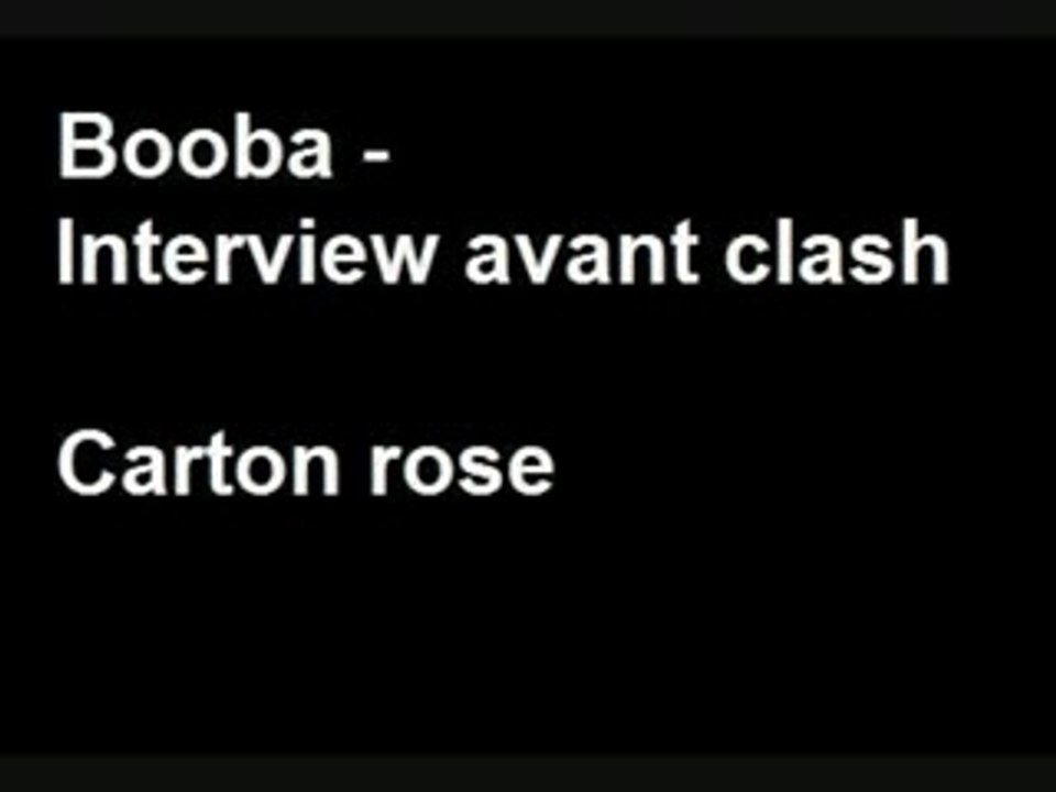 Booba - Interview avant clash - Vidéo Dailymotion