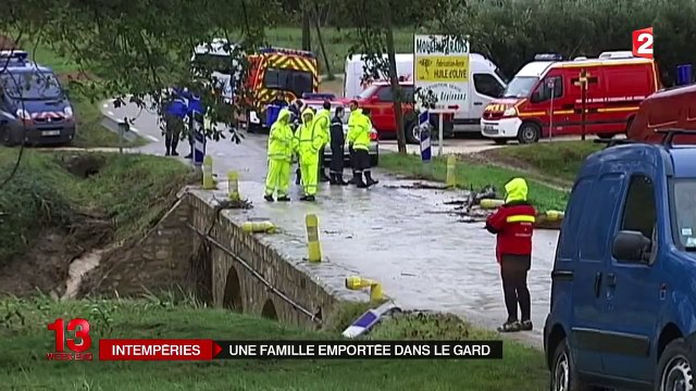Intempéries dans le Gard : une famille emportée