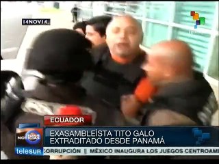 Exasambleísta Tito Galo Lara fue extraditado a Ecuador