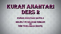 Kuran Arapçası / Kuran Anahtarı Ders_02