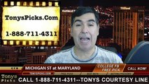 Maryland Terrapins vs. Michigan St Spartans Free Pick Prediction NCAA College Football Odds Preview 11-15-2014