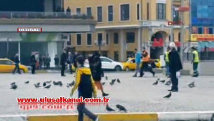 Taksim Meydanı'nda öldüresiye dayak