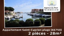 A vendre - appartement - Saint-Cyprien plage (66750) - 2 pièces - 29m²