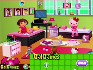 Dora The Explorer Dora's Hello Kitty Room Decor Let's Play / PlayThrough / WalkThrough Part #1