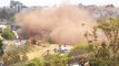 FAIL G20 : Un hélicoptère du G20 provoque une tempête de poussière qui va recouvrir l'autoroute