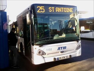 [Sound] Bus Heuliez Bus Access'Bus GX 327 n°1150 de la RTM - Marseille sur la ligne 25