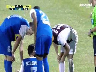 Ντερνίς-Δεν πήρε χαμπάρι την πρώτη κίτρινη!! (Λαμία-ΑΕΛ 2014-15)
