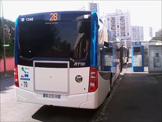 [Sound] Bus Mercedes-Benz Citaro C2 €uro 6 n°1346 de la RTM - Marseille sur la ligne 28