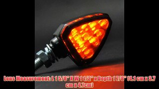 2x Custom Motorcycle Mini Arrow Smoke Lens High Power 12 Amber LED Turn Signal Light Blinker