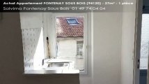 A vendre - appartement - FONTENAY SOUS BOIS (94120) - 1 pièce - 27m²
