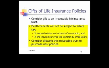 Estate Planning post-ATRA 2012 Danbury CT Pt 15