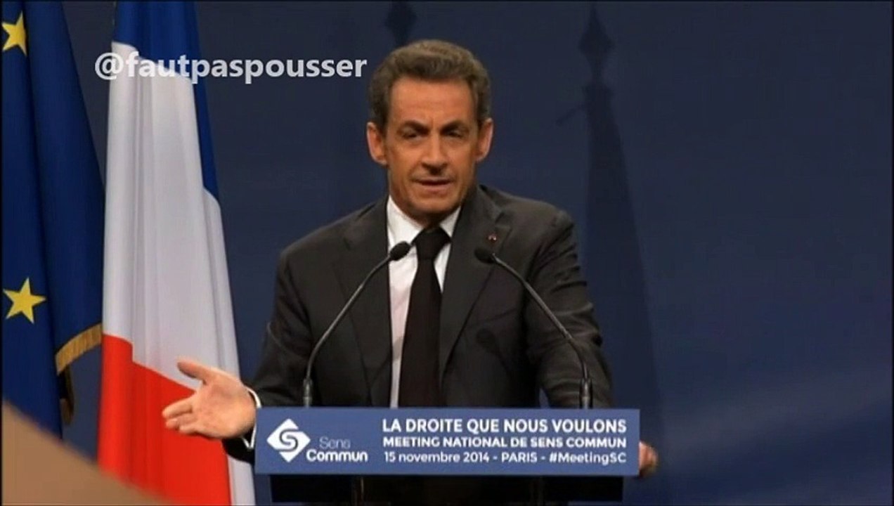 Mariagepourtous, Sarkozy dit tt et son contraire au meeting de Sens Commun