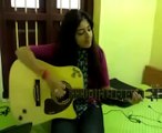 A Very Cute Pakistani Girl singing a song