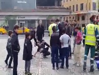 Taksim'de öldüresiye dayak