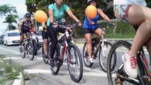 Primeiro Pedal Bike da Solidariedade, Taubaté, SP, Brasil, Ciclistas percorrendo 6 km de ruas dos bairros ao centro da cidade de Taubaté, 1º Pedal Solidário, Marcelo Ambrogi, parte 28
