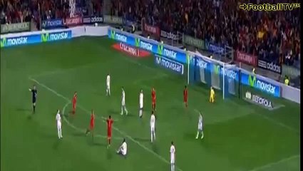 Sergio Busquets Fantastic Goal - Spain vs Belarus 2-0 Euro 2016 HD 15-11-14