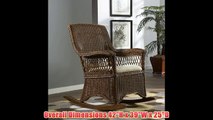 Wicker Indoor Rocking Chair with Cushion