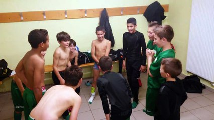 Vestiaire U13 en fête