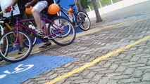 Primeiro Pedal Bike da Solidariedade, Taubaté, SP, Brasil, Ciclistas percorrendo 6 km de ruas dos bairros ao centro da cidade de Taubaté, 1º Pedal Solidário, Marcelo Ambrogi, parte 43