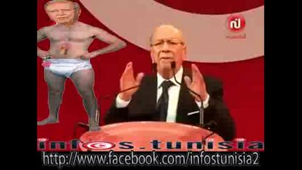 السبسي خرف و دخل في حيط و لم يعد يعي ما يقول ... و لا حول و لا قوة الا بالله