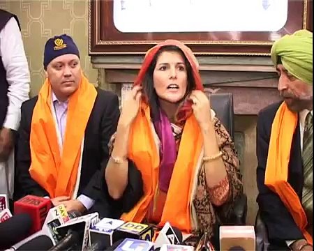 South Carolina Governor Nikki Haley at Sri Harmandir Sahib