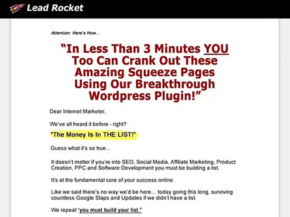 Lead Rocket