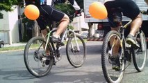 Primeiro Pedal Bike da Solidariedade, Taubaté, SP, Brasil, Ciclistas percorrendo 6 km de ruas dos bairros ao centro da cidade de Taubaté, 1º Pedal Solidário, Marcelo Ambrogi, parte 14