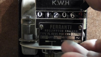 Ferranti watthour meter FL