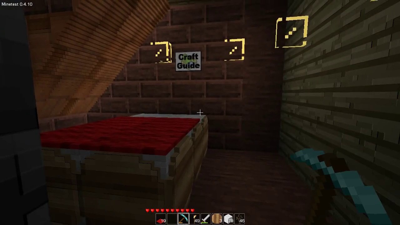 Ich spiele: Minetest #039 - 1. Stock: Türen, Betten, Einhörner und Prinzessinenposter!