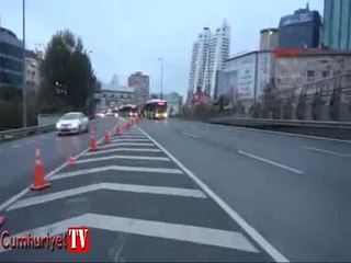Boğaziçi Köprüsü' trafiğe kapatıldı