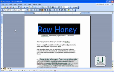 00- MS Office 2003 Complete Training by Islamic Academy of Communication Arts