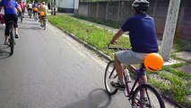 Primeiro Pedal Bike da Solidariedade, Taubaté, SP, Brasil, Ciclistas percorrendo 6 km de ruas dos bairros ao centro da cidade de Taubaté, 1º Pedal Solidário, Marcelo Ambrogi, parte 27