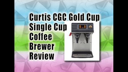 Curtis CGC Gold Cup Single Cup Coffee Brewer Review | Best Coffee Maker Machine Review