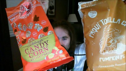 Rag tries Autumn snacks (Pumpkin pie chips and candy corn popcorn)