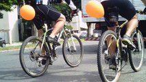 Primeiro Pedal Bike da Solidariedade, Taubaté, SP, Brasil, Ciclistas percorrendo 6 km de ruas dos bairros ao centro da cidade de Taubaté, 1º Pedal Solidário, Marcelo Ambrogi, parte 07