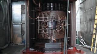 Lifting bell tank of large transformer