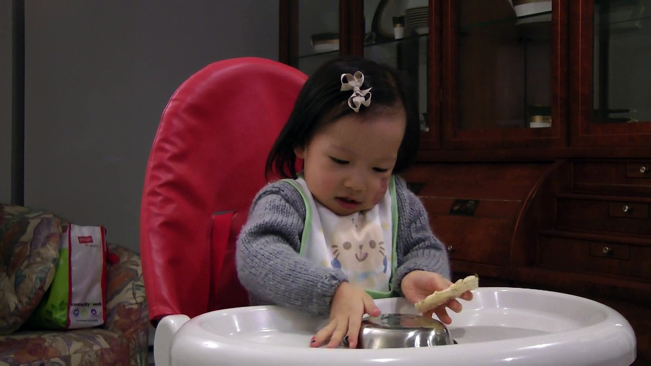 Girl Playing Her Plate