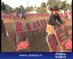 40-foot long bat in PTI Jhelum rally
