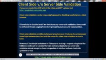 Why do we need both client side and server side validation