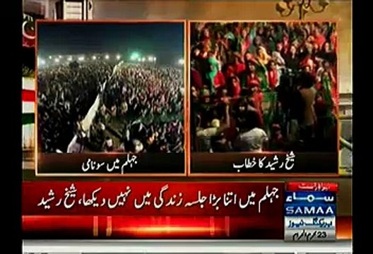 Sheikh Rasheed Speech In Jehlum Jalsa - 16th November 2014