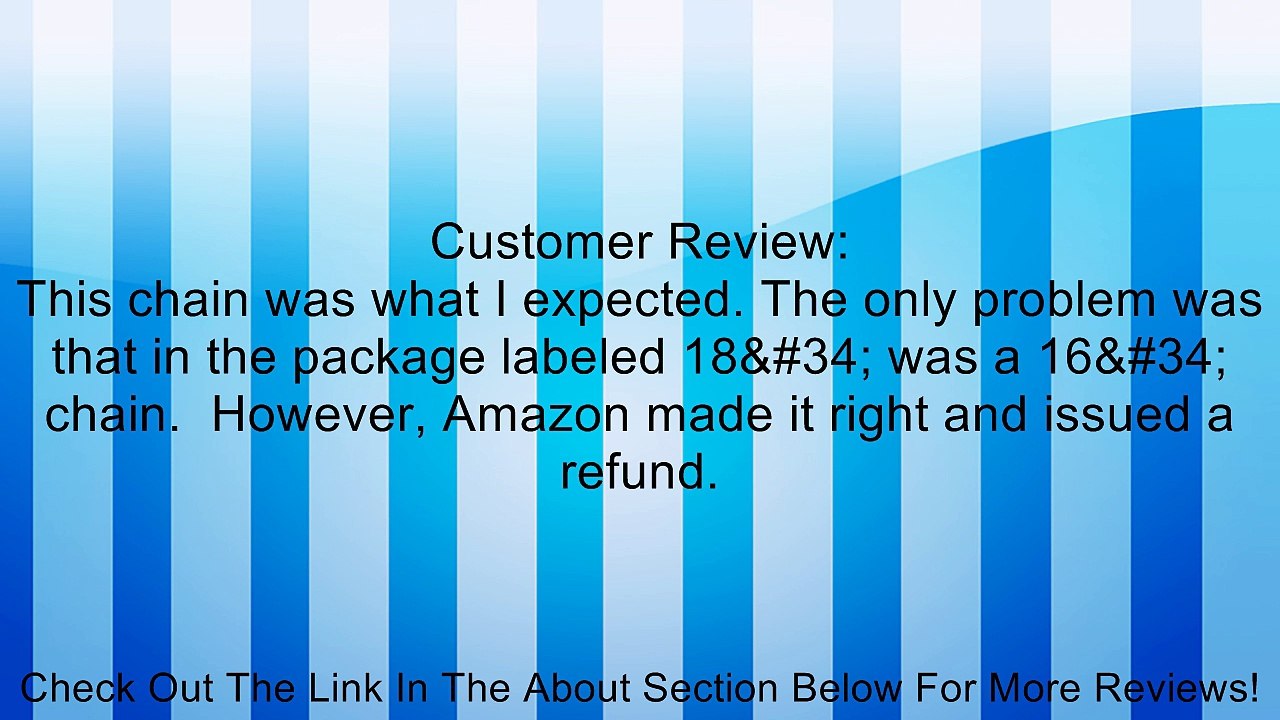 Sterling Silver 925 Popcorn Chain 2mm Made in Italy Review