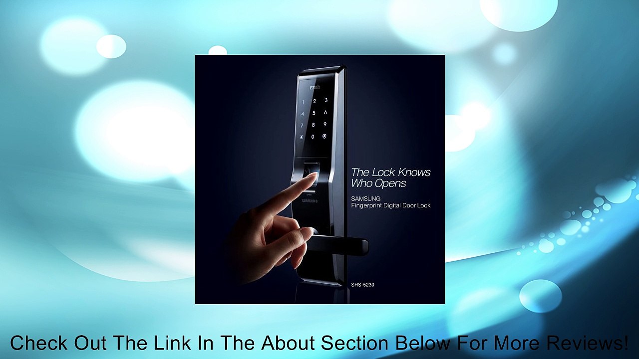 Fingerprint Digital Door Lock SHS-5230 w/ Remote Review