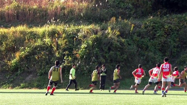 20141115 SUNS vs LIONS Q1 東京ベイサンズ対R246ライオンズ - AFL Japan