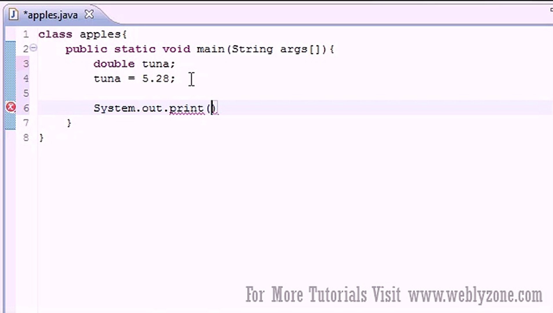 Java Programming Tutorial - 5 - Variables