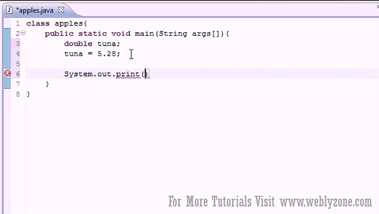 Java Programming Tutorial - 5 - Variables